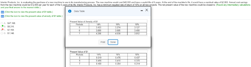 Please show your work for every step to solve, Thanks! Interior Products