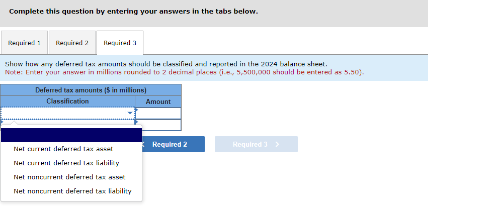 for 2024, and prepare the appropriate journal entry. Note: If no entry