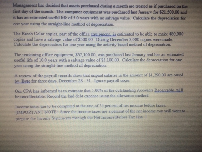 Th e monthly rent payment is $2,400.00. Expense the amount associated with