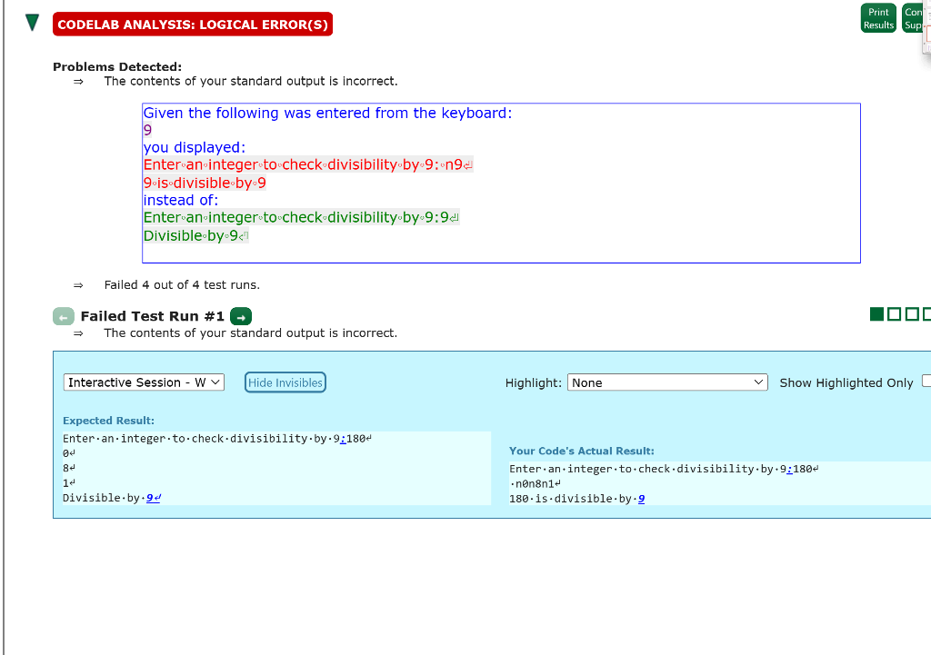 second page. I don't know how to fix it. 5.01) An integer