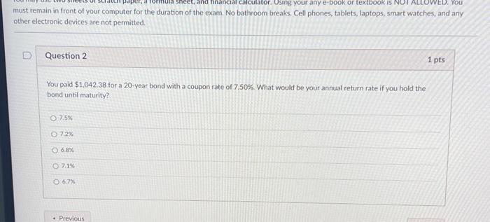 annual yield of a bond with a maturity of 35 years, price