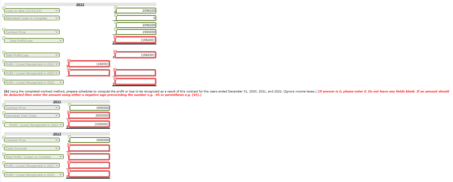 1, 2020, Indigo Construction Company Inc. contracted to build an office building