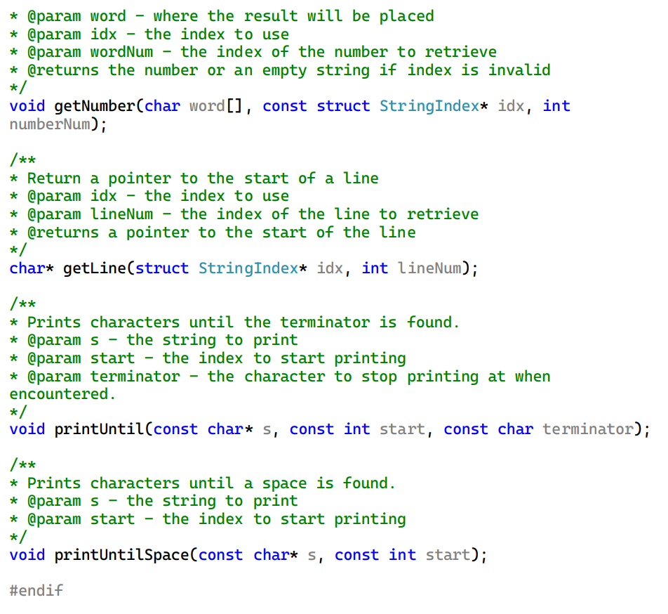 main.c stringhelp.h \#pragma once \#ifndef STRINGHELP_H \#define STRINGHELP_H \#define MAX_STRING_SIZE 511 \#define
