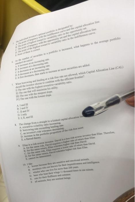 answer. I mark each. 1. Which of the following statement(s) is (are)
