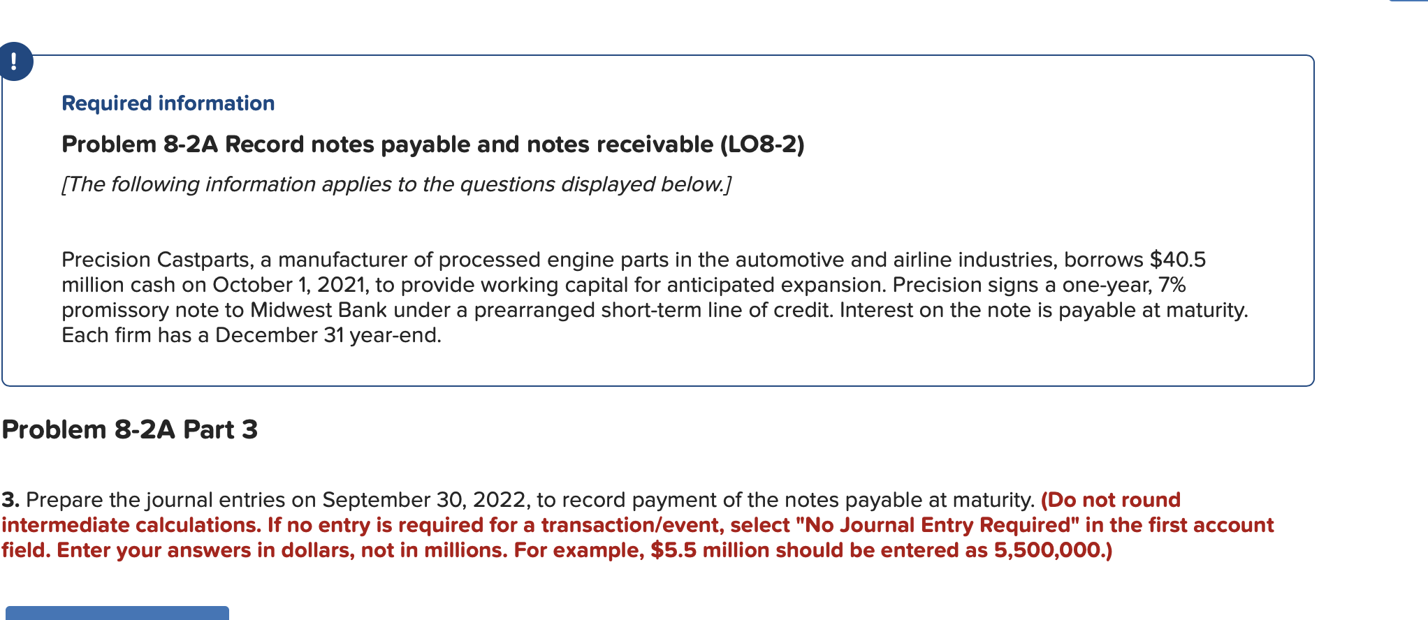 manufacturer of processed engine parts in the automotive and airline industries, borrows