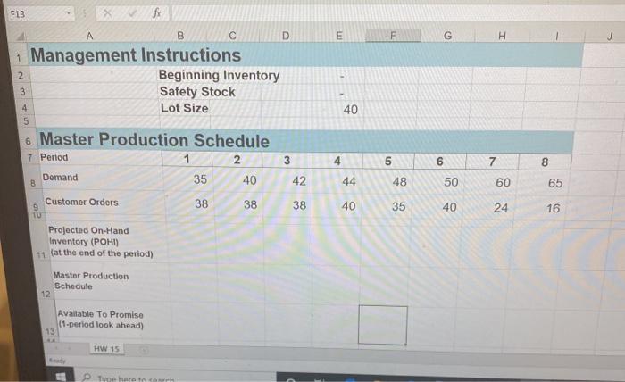  F13 fo B D E F G H J 1 Management