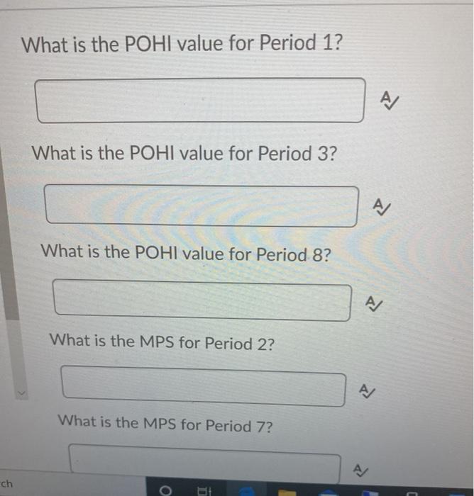 Instructions Beginning Inventory Safety Stock Lot Size 2 3 4 5 40