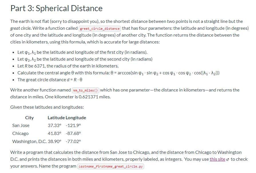 PLE HELP ME BY PYTHON PLE HELP ME BY PYTHON Part 3: