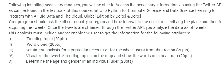  can i get a complete code with explanations Following installing necessary