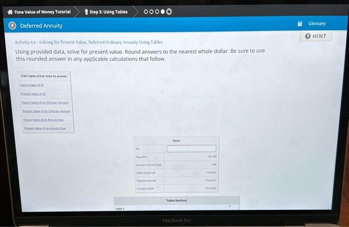  Activity 4.a - Solving for Present Value, Deferred Ordinary Annuity Using