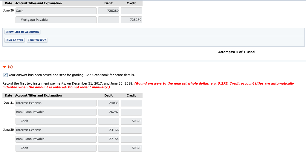 6.6%, $728,280 mortgage on June 30, 2017, to help finance a new