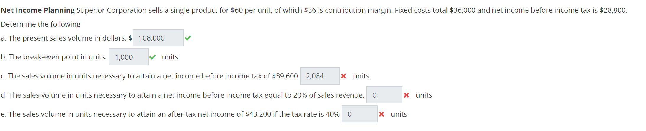 $14,260 per unit. Small tractors sell for $17,000 per unit with variable