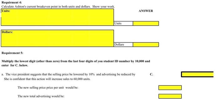 also requires some numbers that arent found here. in requirement one when