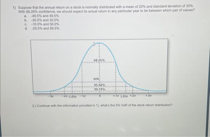 Expected return and Standard Deviation Suppose there are four possible states in