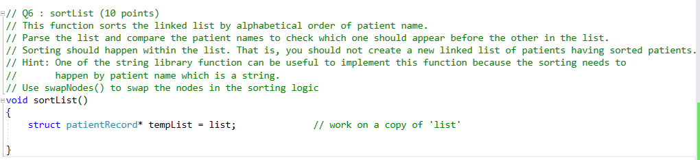 I provided multiple images, please look over it!!!!!! THANKS!!! sortList: (see displayList()