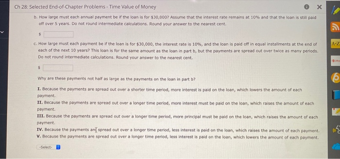 Consider a $15,000 loan to be repaid in equal installments at the