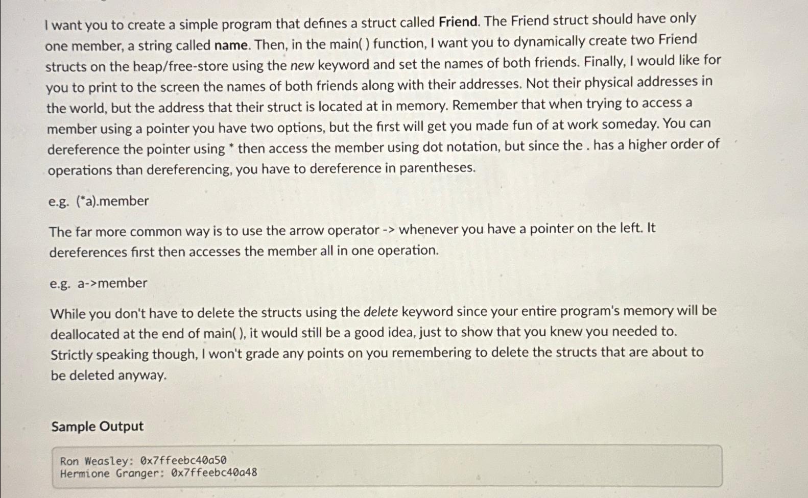  I want you to create a simple program that defines a