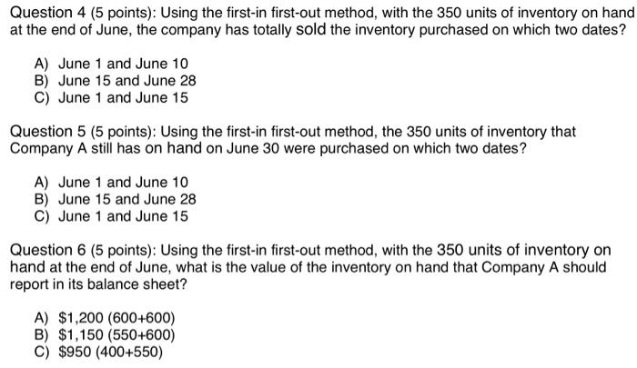 leave a thumbs up Question 4 (5 points): Using the first-in first-out