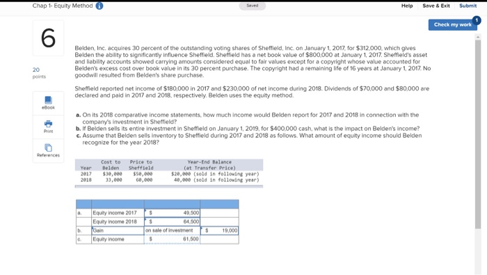  find the considerarion transfer (show work) Book value (show work) Excess