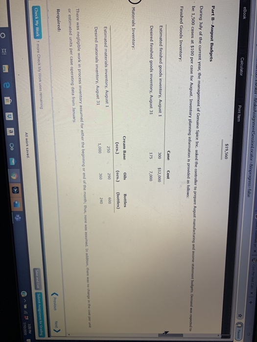 from Part A of the comprehensive problem. Be sure you have completed