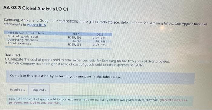  appendix a at the bottom AA 03-3 Global Analysis LO C1