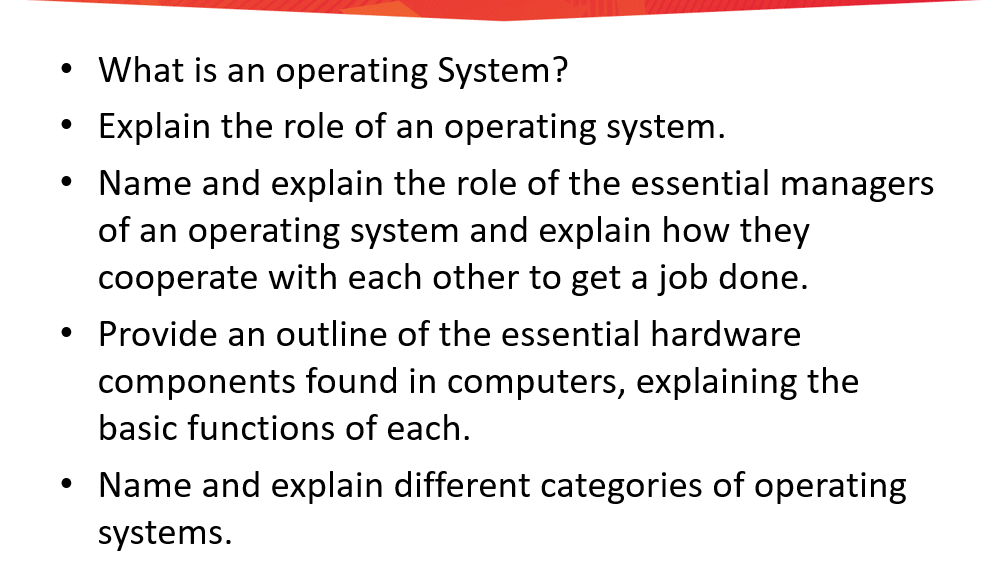  Describe with example the four memory allocation schemes. Explain with example