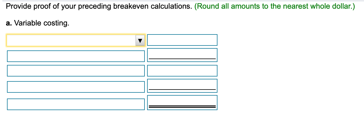 of goods available for sale Deduct ending inventory Fixed manufacturing costs Fixed