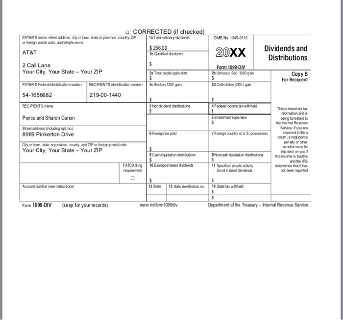 prepared for Pierce and Sharon Canon. Which form should be used to
