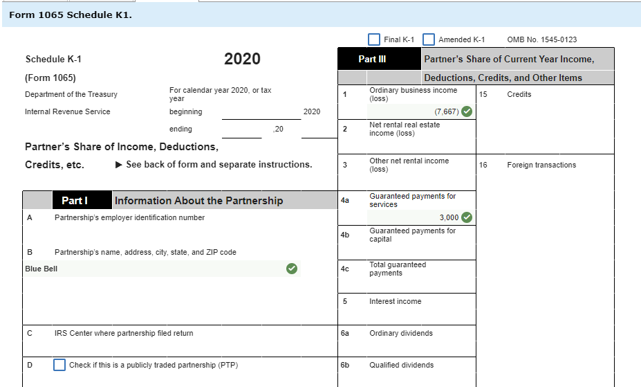 at the beginning of the current year. Aaron and Deanne each contributed