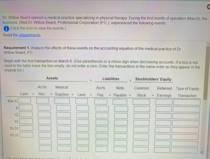  Dr. Willow Beard opened a medical practice specializing in physical therapy.