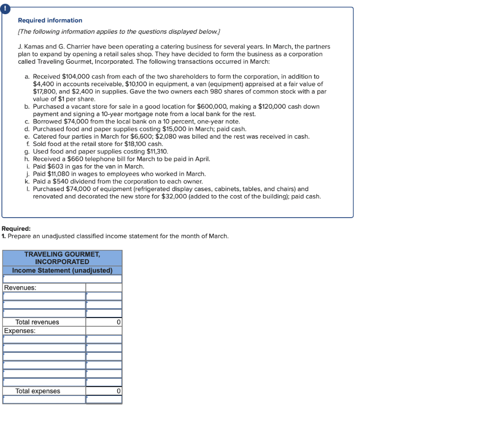information [The following information applies to the questions displayed below.] J. Kamas