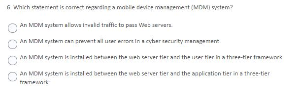 BYOD program may use a mobile device management system to protect organization