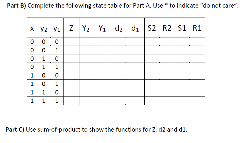 Sequential Network Part A) Design a sequential network state diagram for a