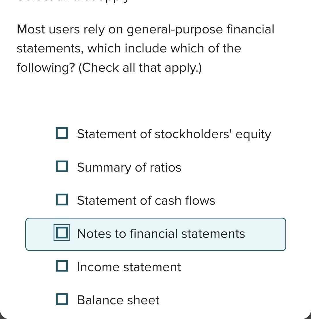  learning.mheducation.com rect all that appiy ost users rely on general-purpose financial