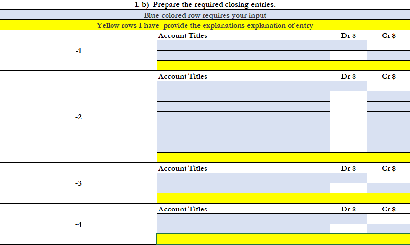 note you'll need to do an Inc Martio Air Freight y statement