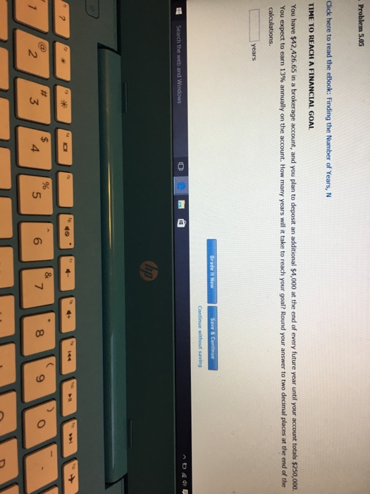  Problem 5.05 Click here to read the eBook: Finding the Number