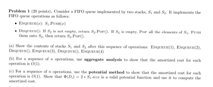 please answer the full question and write neatly Problem 1 (20 points).