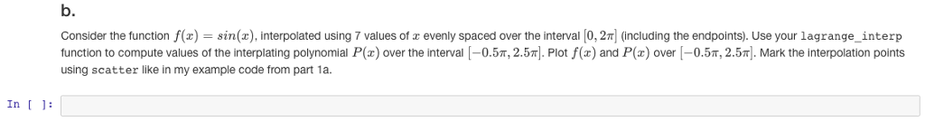y values are given by the lists xdat and ydat, respectivey. For