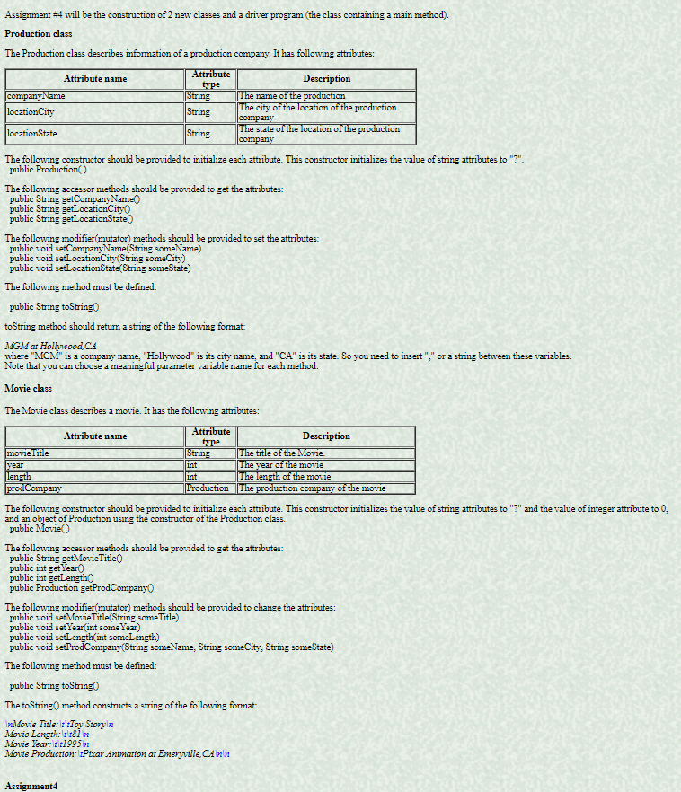  // Assignment #: 4 // Name: Your name // StudentID: //