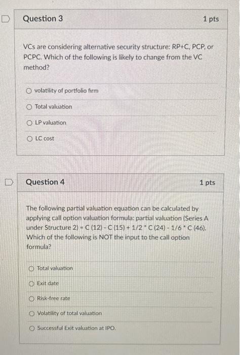 i will vote thumbs up if right! VCs are considering alternative security