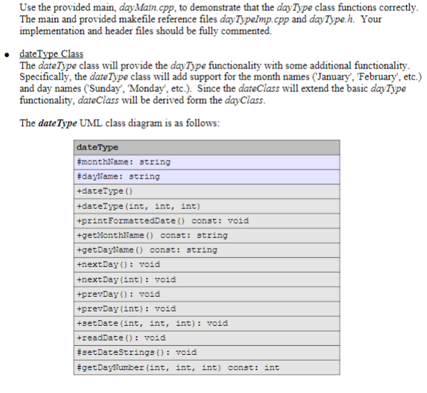 202 - Assignment #3 Purpose: Points: Learn class inheritance, multi-file class implementation