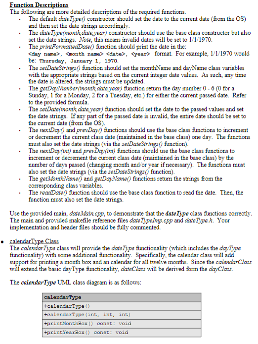 and make utility. | 100 Assignment: Design and implement three C-- classes