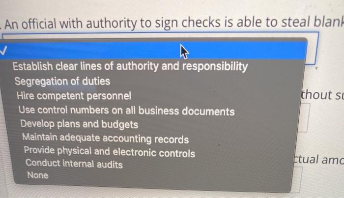 that could occur in the processing of cash transactions, Steview each error