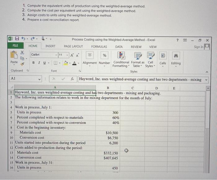 be entered as a formula. Click OK to begin. OK 1. Compute