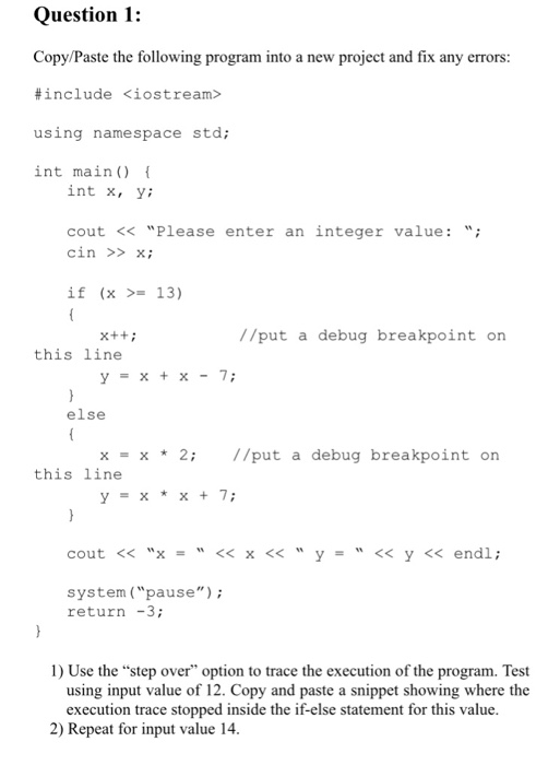 my code doesnt execute properly so i cannot fill in the chart
