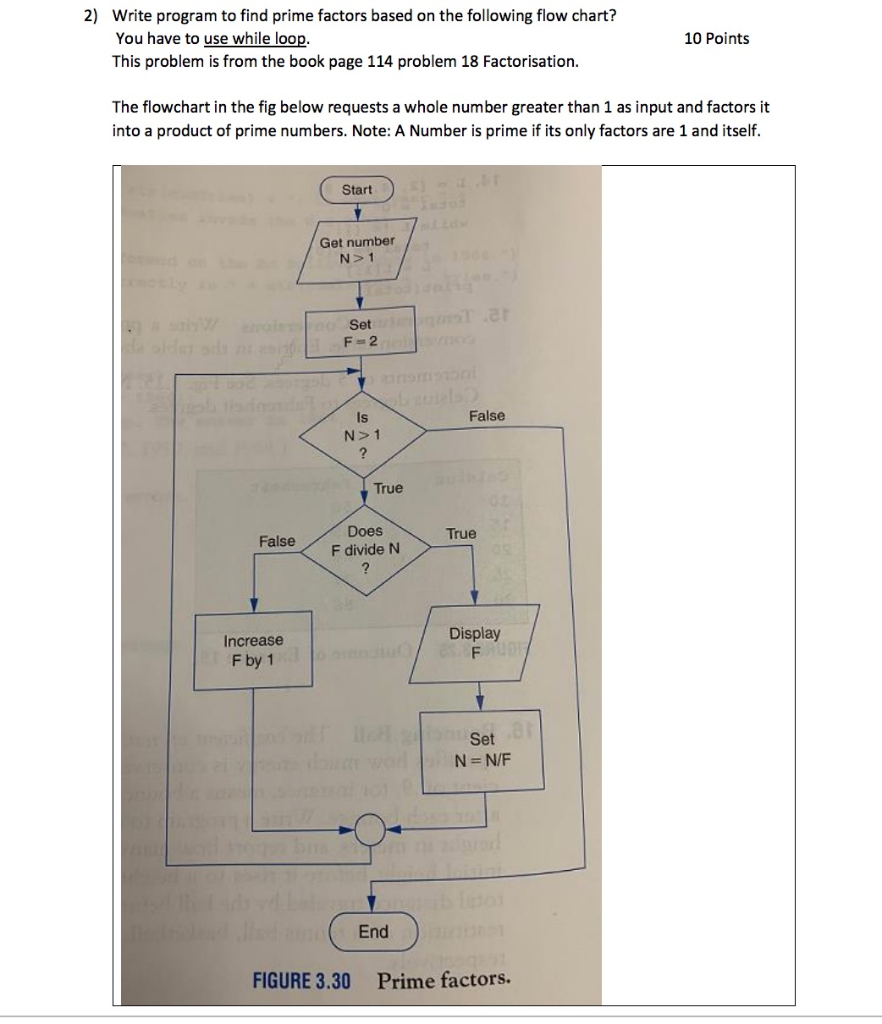 Use Python to write this program. 2) Write program to find prime