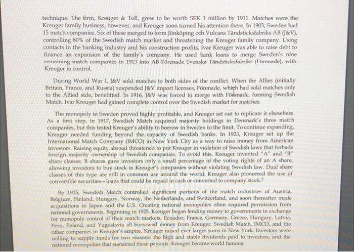 case, briefly discuss two potential benefits and two potential costs associated with