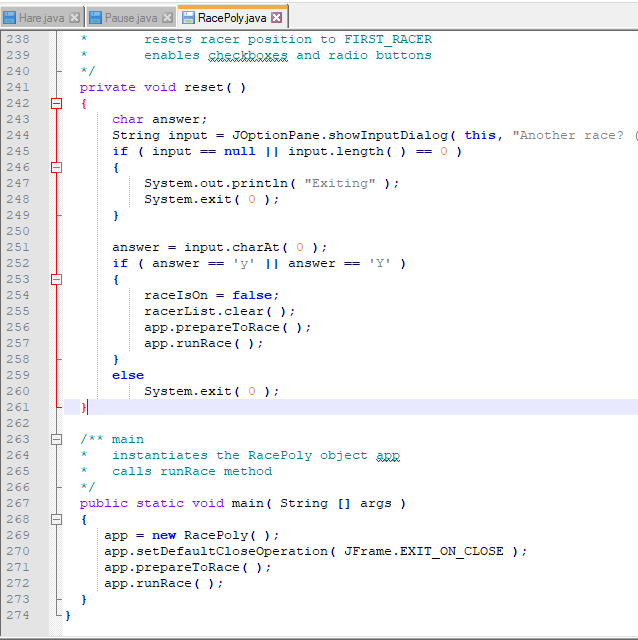 add your code where indicated in the switch statement. Since the subject