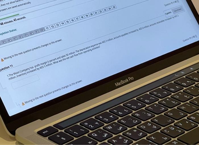  does not allow ba answers are saved automatically. 23 24 25