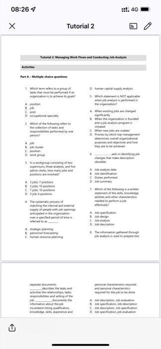  08:26 X Activities Tutorial 2: Managing Workflows and Conducting Job Analysis